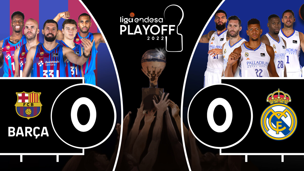 Se define la final de la liga Endesa 2022; Barcelona vs Real Madrid