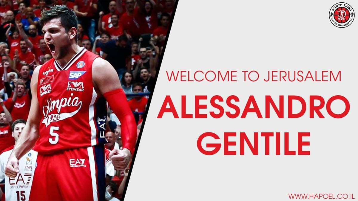 Alessandro Gentile ficha por el Hapoel Jerusalem
