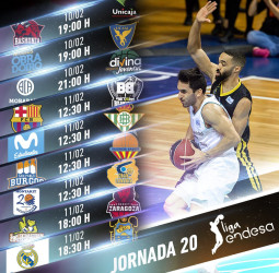 Toda la información de la jornada 20 de la liga Endesa