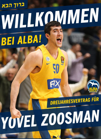 Yovel Zoosman seguirá creciendo en el ALBA Berlín