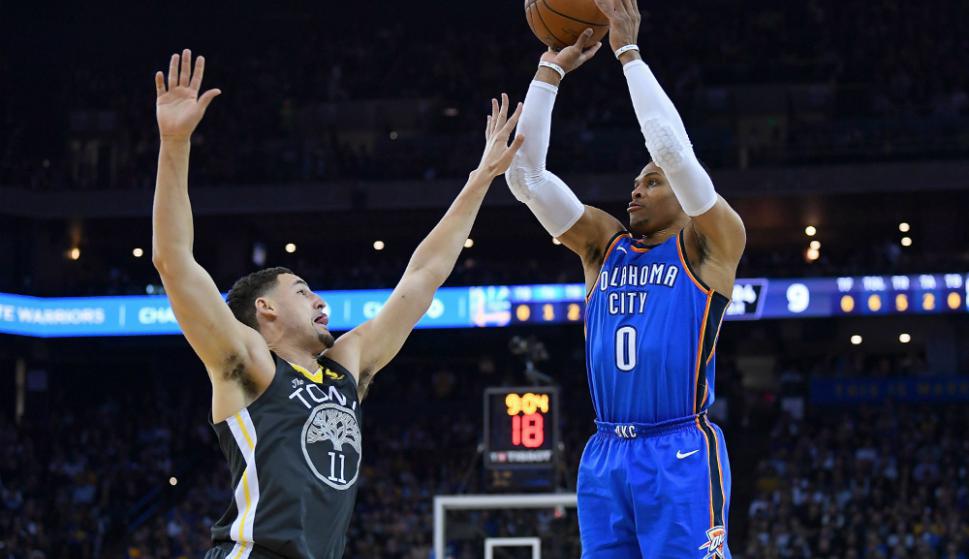Thunder pasa por encima de los Warriors y Lakers suma ante Suns