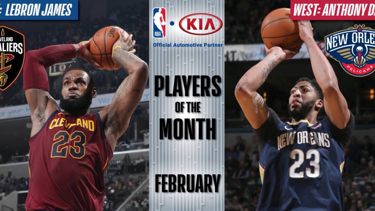 LeBron James y Anthony Davis, jugadores del mes de febrero en la NBA