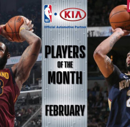 LeBron James y Anthony Davis, jugadores del mes de febrero en la NBA