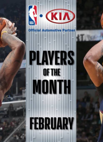 LeBron James y Anthony Davis, jugadores del mes de febrero en la NBA