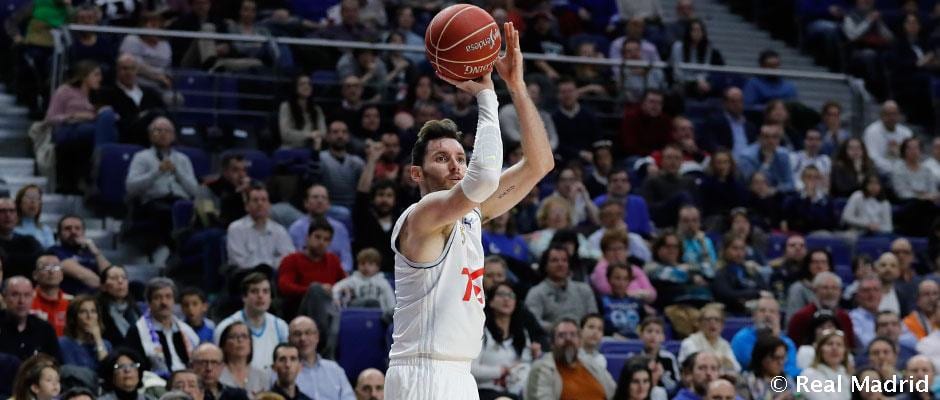 El Real Madrid gana en la prórroga en Murcia (99-104)