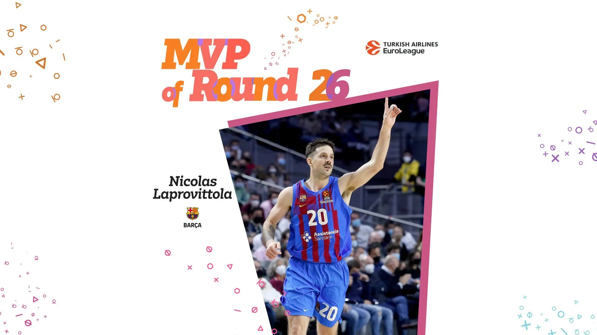 MVP de la jornada 26 de la EuroLeague: Nico Laprovittola, FC Barcelona