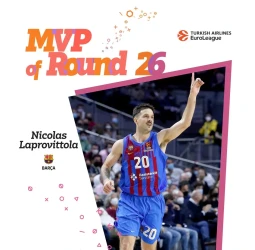 MVP de la jornada 26 de la EuroLeague: Nico Laprovittola, FC Barcelona