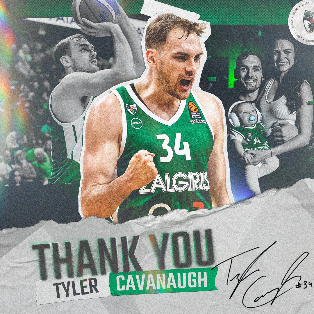 Tyler Cavanough abandona el Zalgiris Kaunas