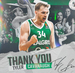 Tyler Cavanough abandona el Zalgiris Kaunas
