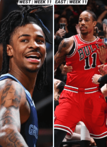 DeMar DeRozan y Ja Morant, jugadores de la semana NBA