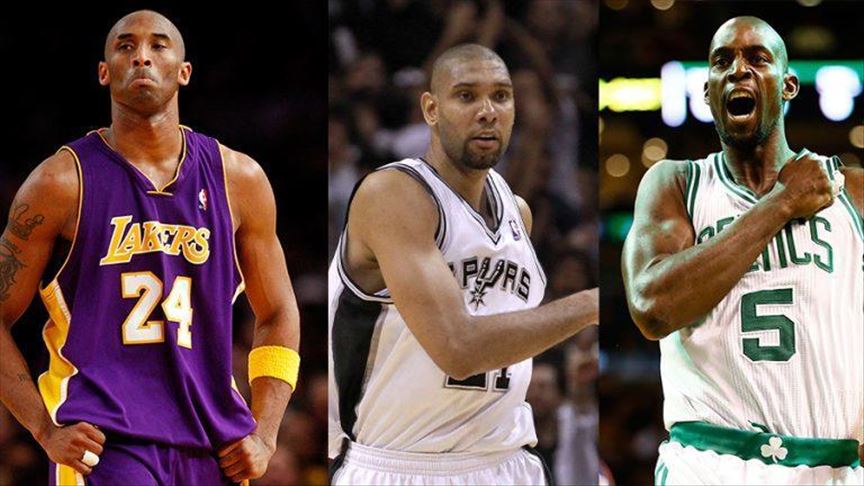 Kobe Bryant, Tim Duncan y Kevin Garnett entran en el Hall of Fame
