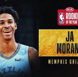 Ja Morant, novato del año en la NBA