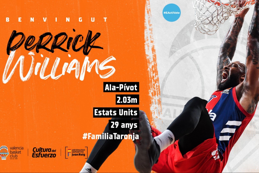 Valencia Basket alcanza un acuerdo con Derrick Williams para la próxima temporada