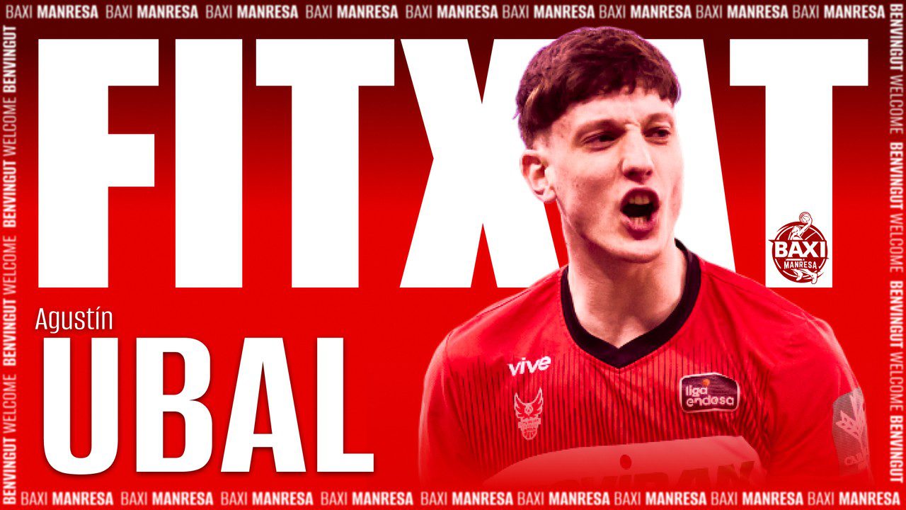 El BAXI Manresa incorpora a Agustín Ubal: talento joven en progresión