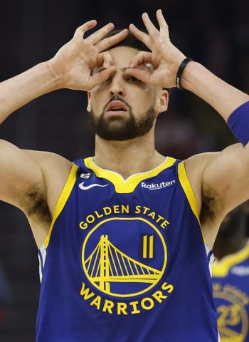 No diga Klay Thompson, diga triple