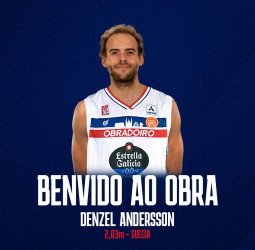 Denzel Andersson cierra la plantilla del Monbus Obradoiro