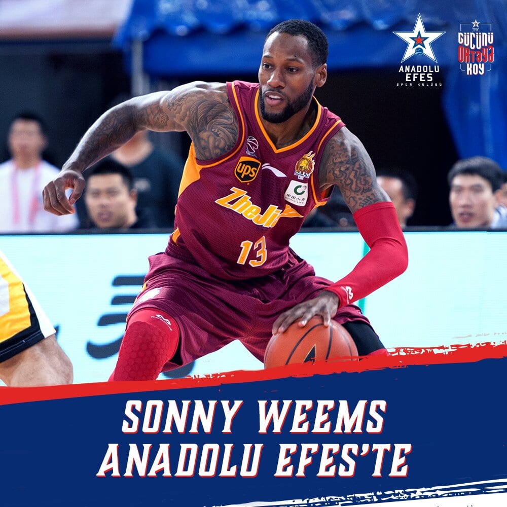 Sonny Weems vuelve a Europa de la mano del Anadolu Efes