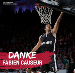 El Brose Baskets anuncia de forma oficial el fichaje de Fabien Causeur por el Real Madrid