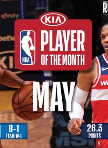 Russell Westbrook y Stephen Curry, jugadores del mes de mayo en la NBA