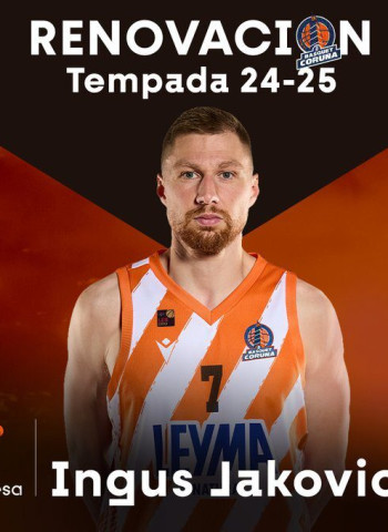 El Leyma Básquet Coruña anuncia la renovación de Ingus Jakovics