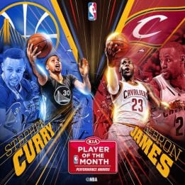 Stephen Curry y LeBron James, jugadores del mes de febrero