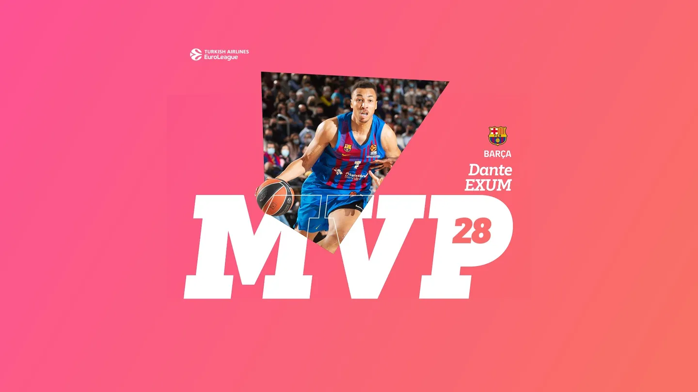 MVP de la 28ª jornada de la EuroLeague: Dante Exum, FC Barcelona