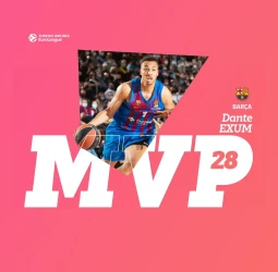 MVP de la 28ª jornada de la EuroLeague: Dante Exum, FC Barcelona
