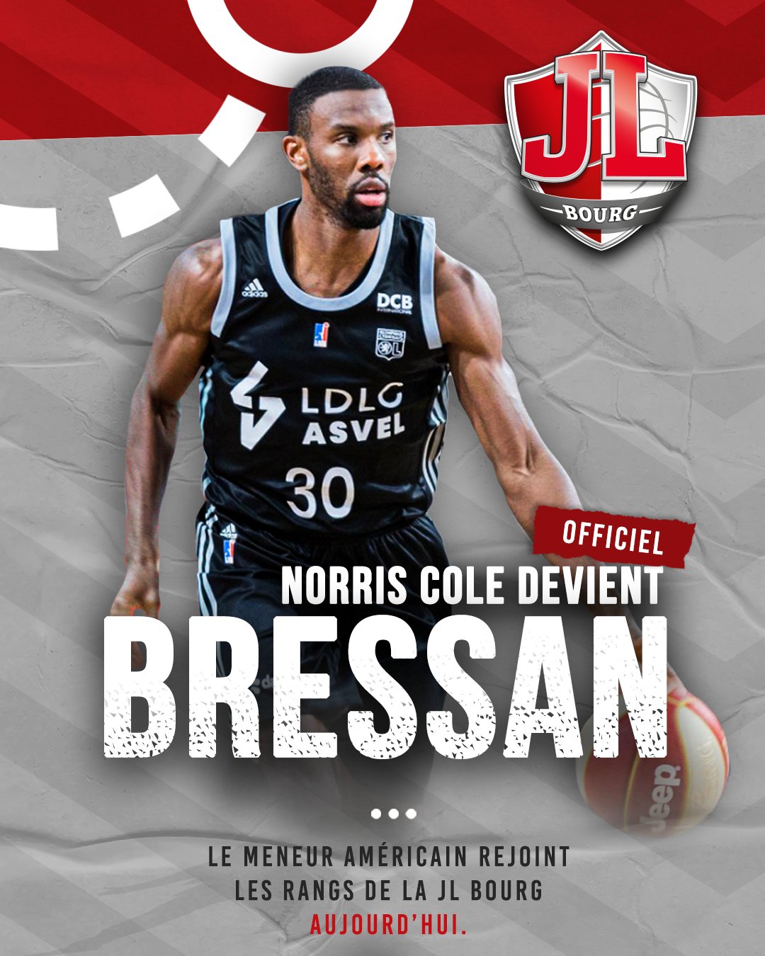 Norris Cole ficha por el JL Bourg