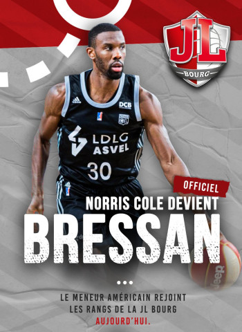 Norris Cole ficha por el JL Bourg