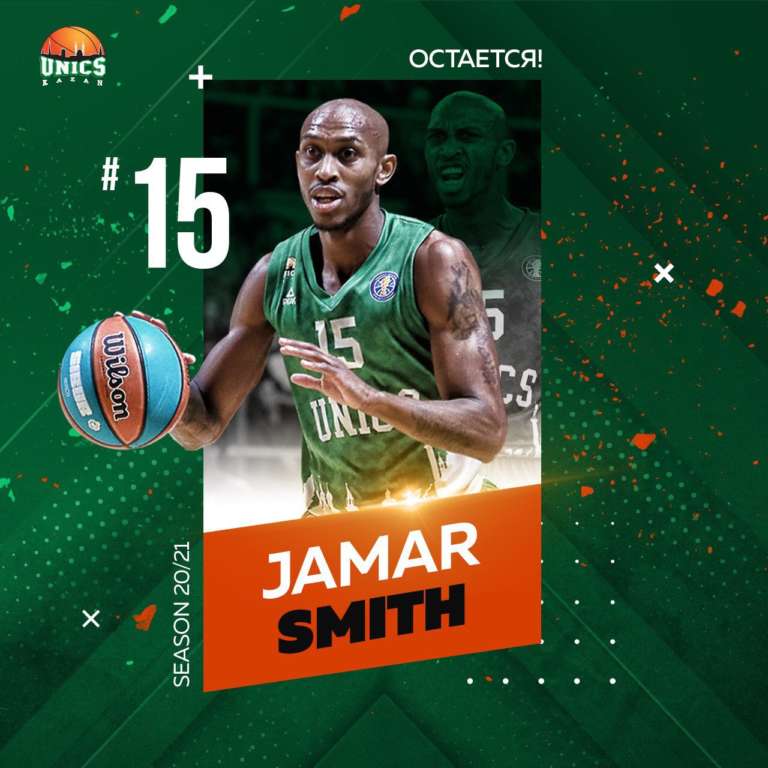 El Unics Kazan ata a Jamar Smith para las próximas dos temporadas