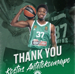 El Panathinaikos anuncia la salida de Kostas Antetokounmpo