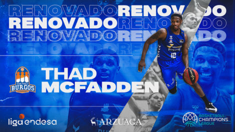 Thad McFadden se mantendrá en la línea exterior burgalesa
