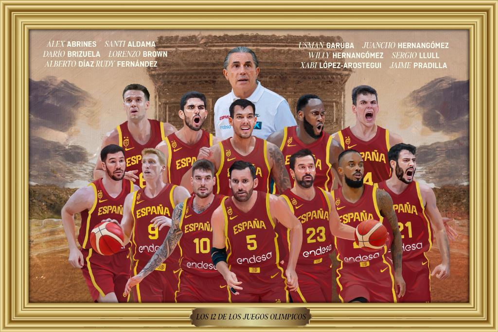 Los 12 jugadores que participarán en los Juegos Olímpicos de París 2024