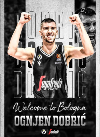 La Virtus Bolonia anuncia el fichaje de Ognjen Dobric