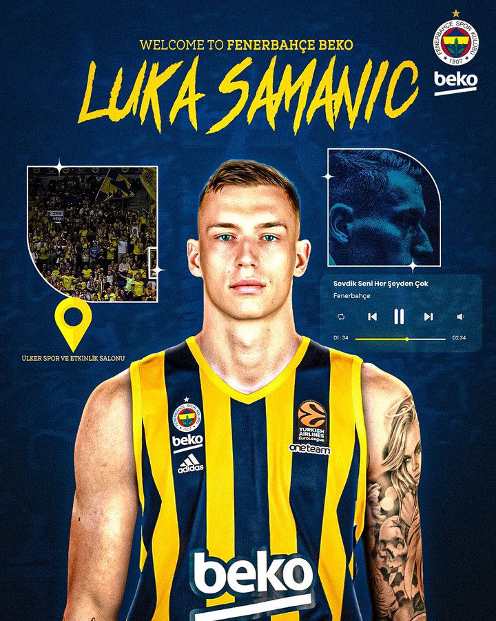 El Fenerbahce anuncia el fichaje de Luka Samanic