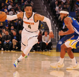 Gordon y Westbrook lideran a unos Nuggets diezmados en su victoria sobre los Warriors, 114-105