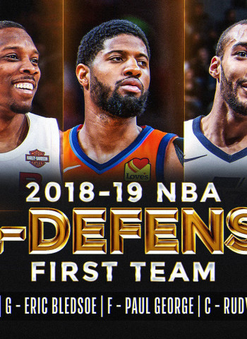 Rudy Gobert, Paul George y Giannis Antetokounmpo lideran al equipo
