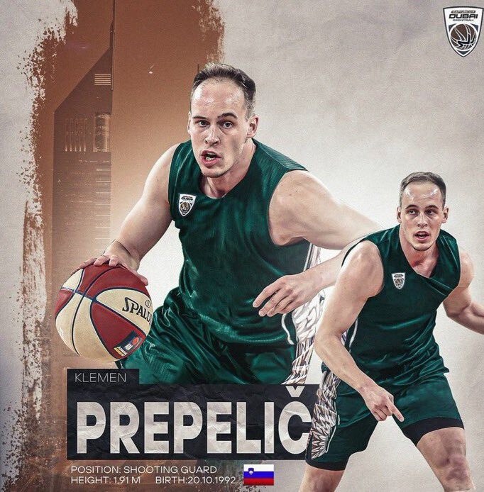 El BC Dubai anuncia el fichaje de Klemen Prepelic