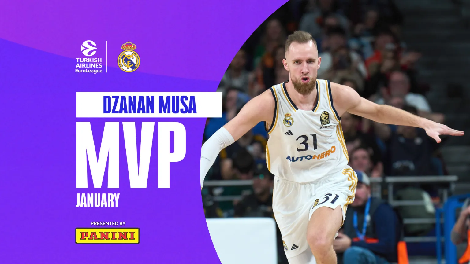 MVP Enero de EuroLeague: Dzanan Musa, Real Madrid
