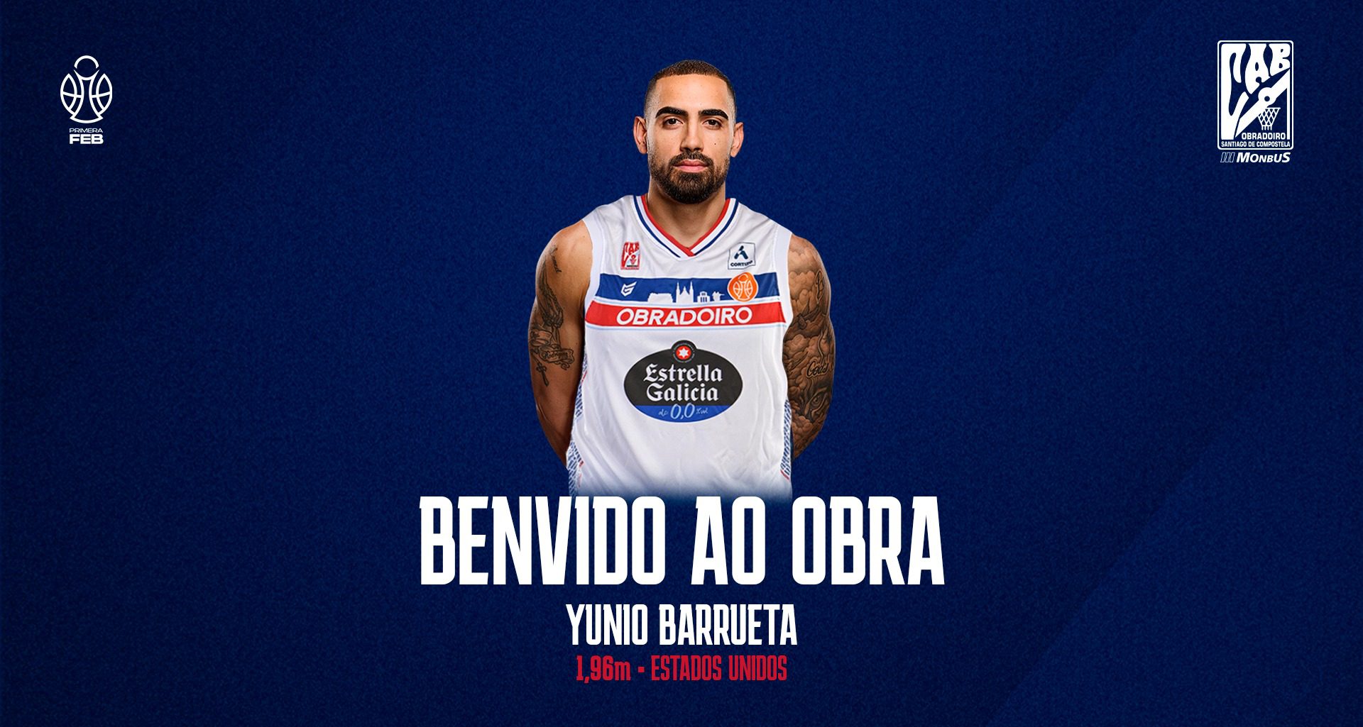 Yunio Barrueta se une al Monbus Obradoiro