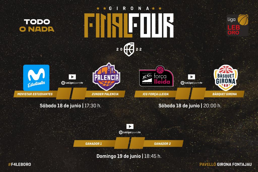 La Final Four de la Liga LEB Oro define sus horarios de juego a la búsqueda del ascenso a la Liga Endesa