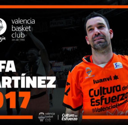 El capitán Rafa Martínez renueva una temporada más con Valencia Basket
