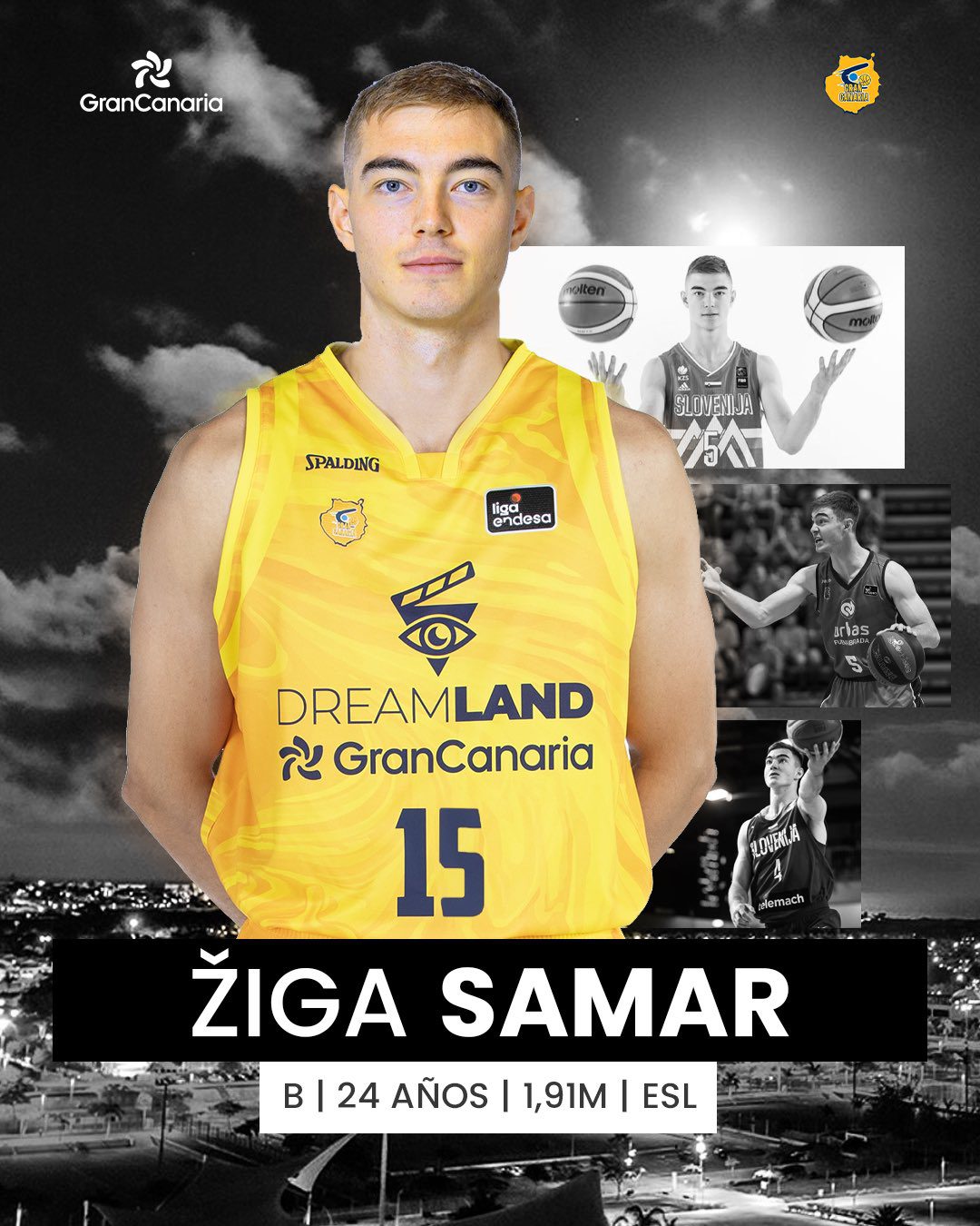 Žiga Samar refuerza al Dreamland Gran Canaria hasta final de temporada