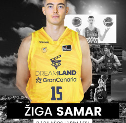 Žiga Samar refuerza al Dreamland Gran Canaria hasta final de temporada