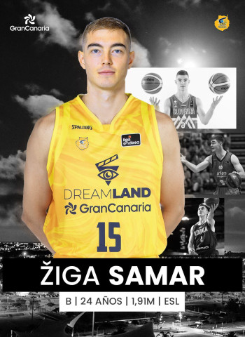 Žiga Samar refuerza al Dreamland Gran Canaria hasta final de temporada