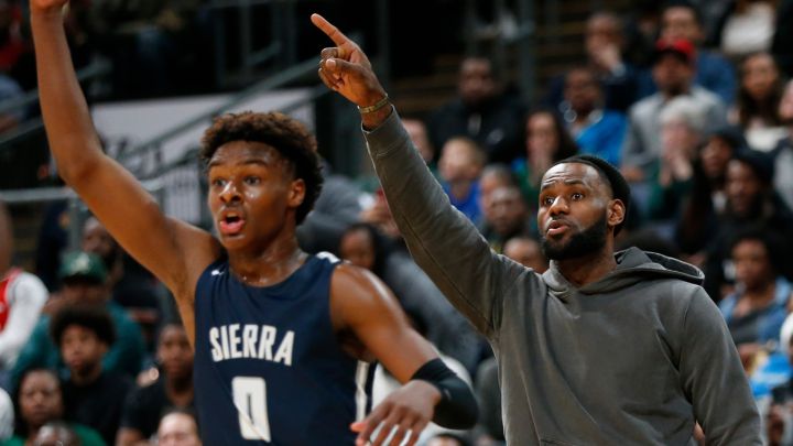 LeBron James tiene clara su idea de jugar su último año al lado de su hijo Bronny
