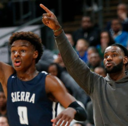 LeBron James tiene clara su idea de jugar su último año al lado de su hijo Bronny