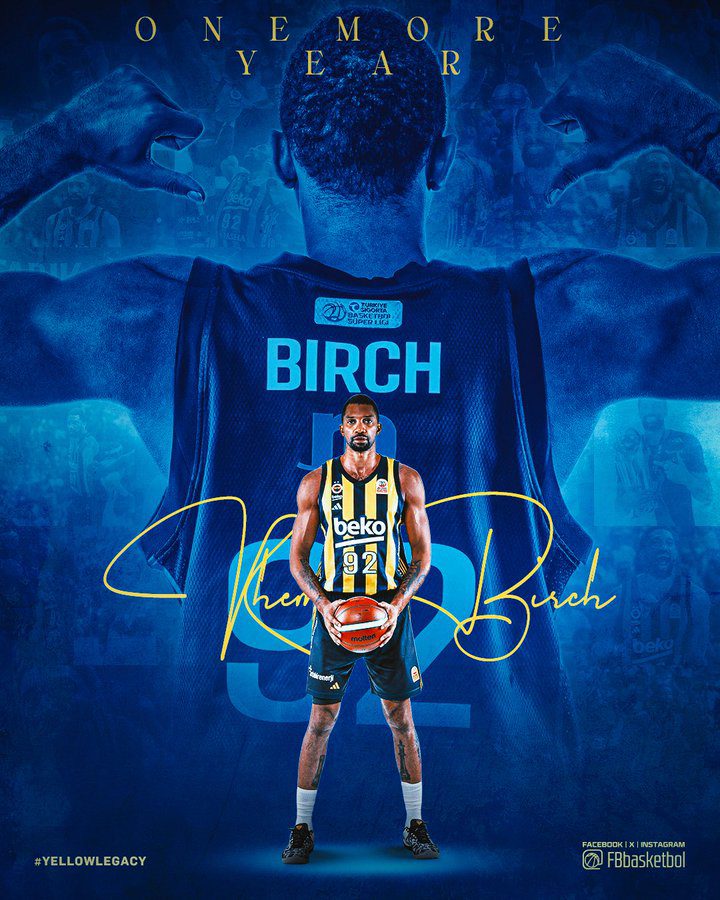 Khem Birch continuará en Fenerbahçe Beko una temporada más