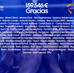 Juntos hemos dado #LaMejorAsistencia: 159.546 euros para paliar los efectos