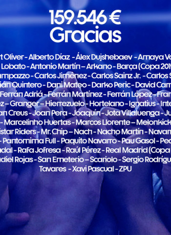 Juntos hemos dado #LaMejorAsistencia: 159.546 euros para paliar los efectos